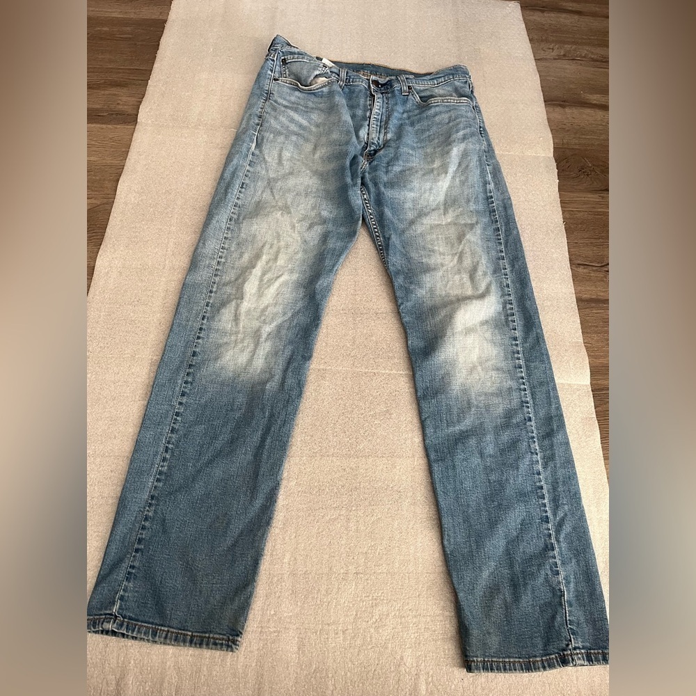 [W36L34]Levi's 505 Light Blue Straight Men's Jeans